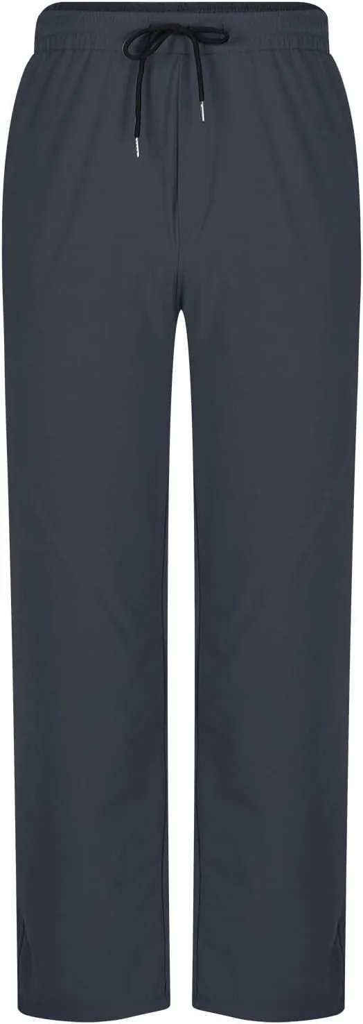 Men's Athletic Pants Lightweight Stretch Joggers Slim Fit Workout Bottoms with Zipper Pockets for Training