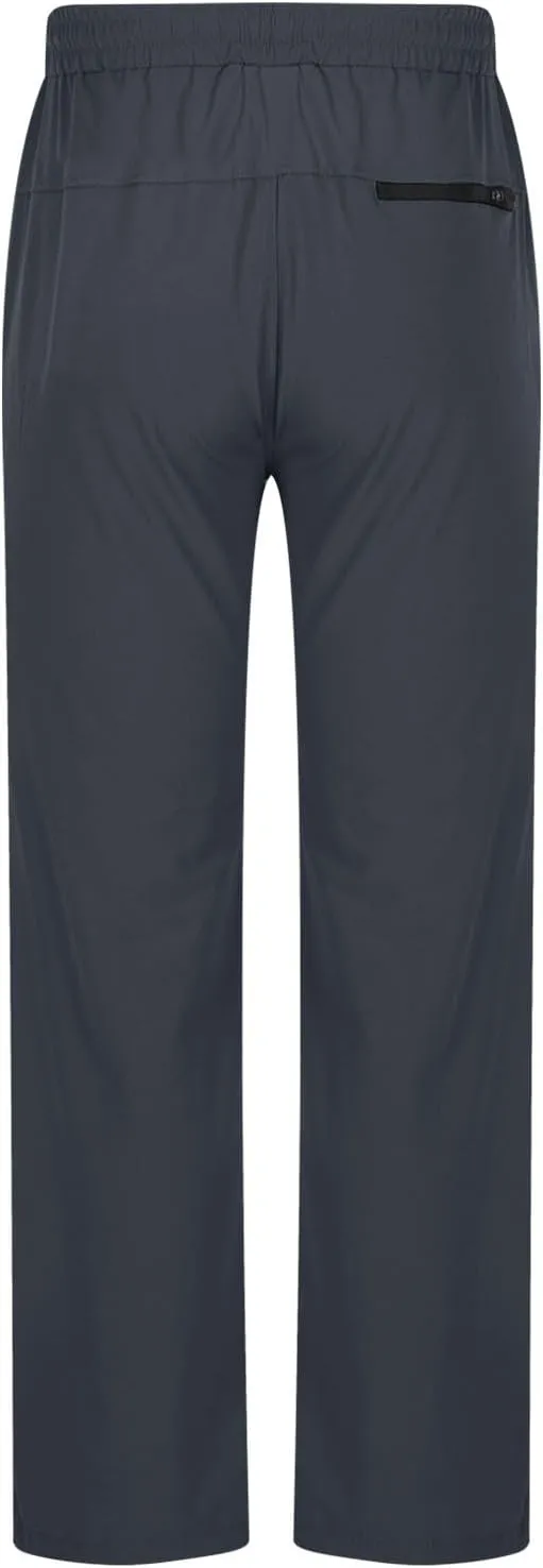 Men's Athletic Pants Lightweight Stretch Joggers Slim Fit Workout Bottoms with Zipper Pockets for Training