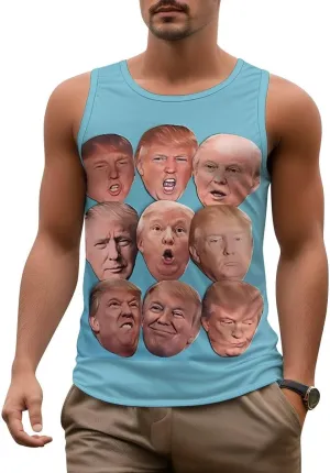 Men's Athletic Tank Trump Casual Sleeveless Workout Shirts Top Slimming Body Shaper Vest Sports Undershirt