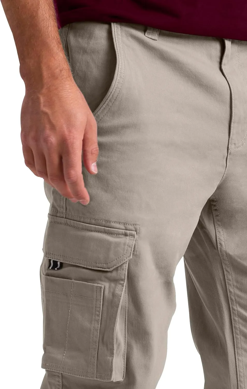 Mens Cargo Pants Stretch Flex Heavy Duty 12 Pockets Outdoor Hiking Security Relaxed Fit Wild Work Utility Pants