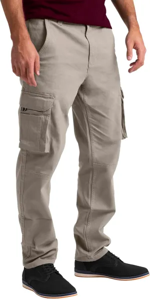 Mens Cargo Pants Stretch Flex Heavy Duty 12 Pockets Outdoor Hiking Security Relaxed Fit Wild Work Utility Pants