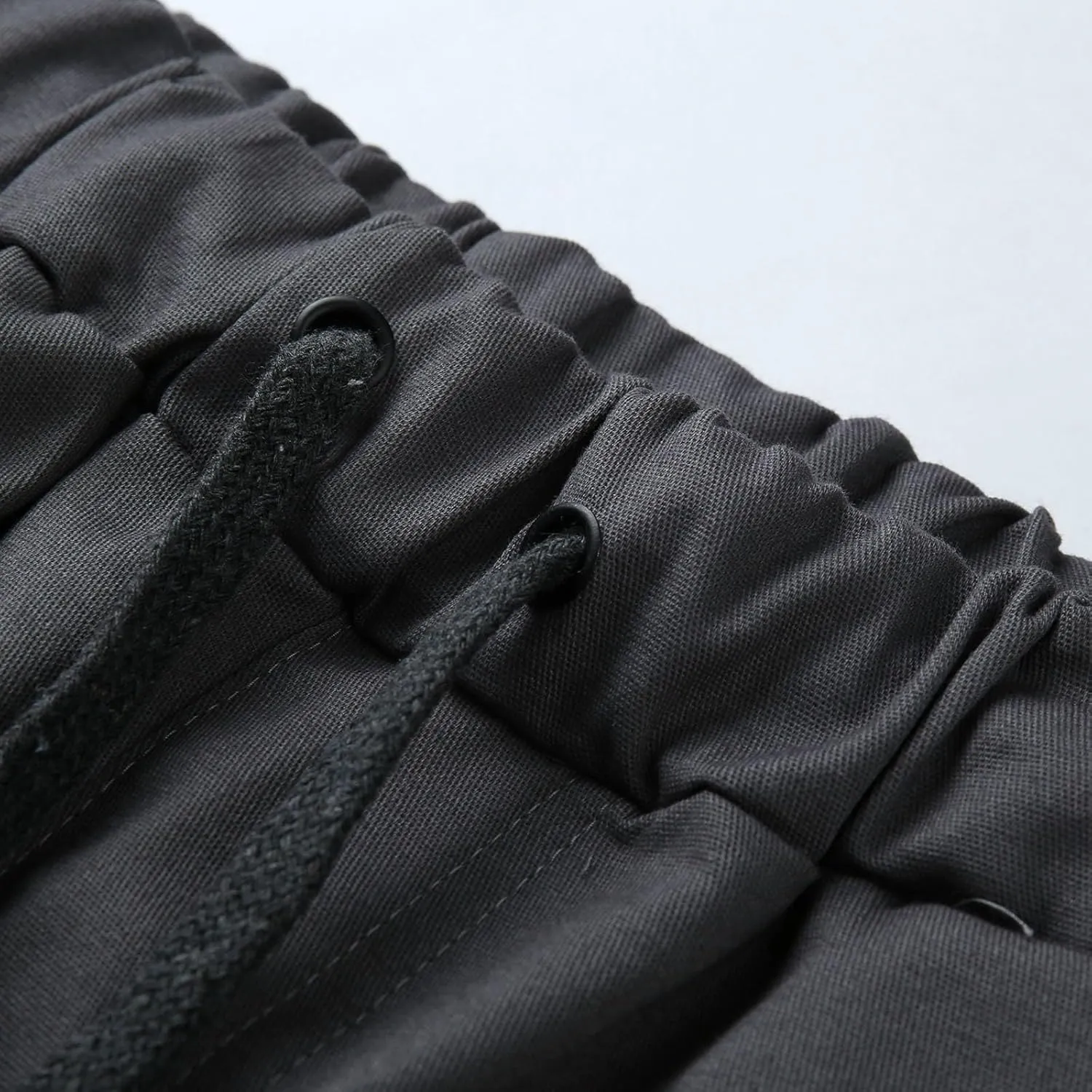 Men's Casual Solid Color Sweatpants Multi Pockets Pants Hiking Athletic Trousers Outdoor Wearing Pants with Pockets