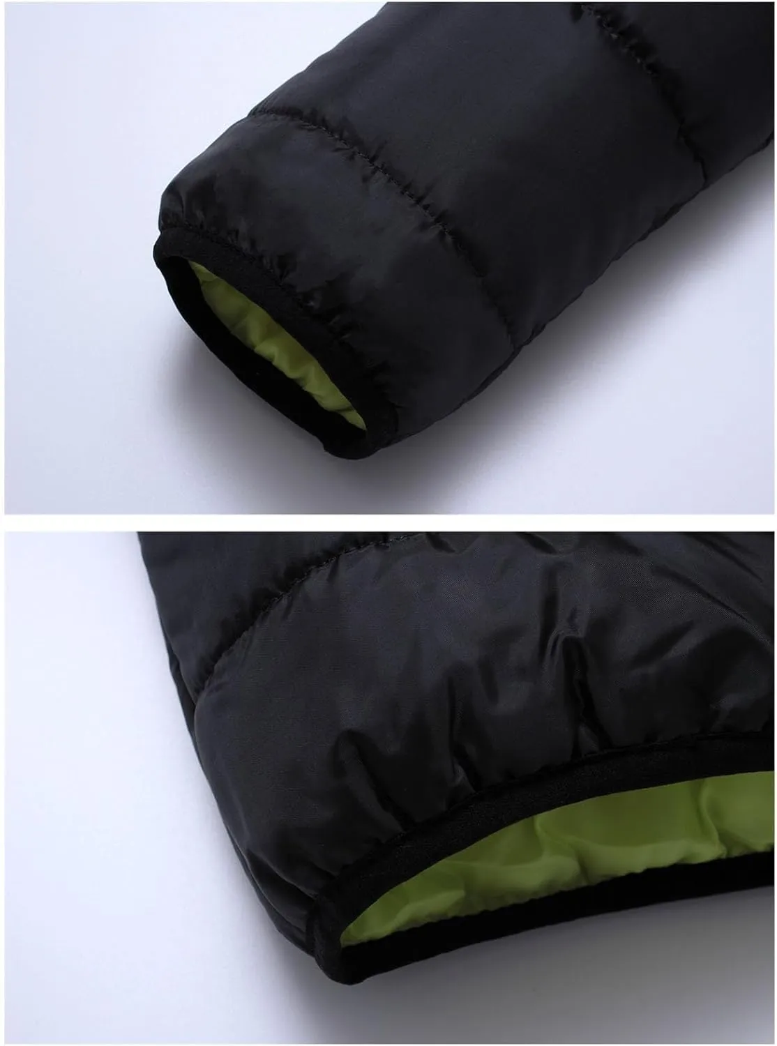 Men's Color Winter Hooded Jacket Casual Warm Cotton-Padded Jacket Coat Male Quilted Thick Hooded Jacket With Hood