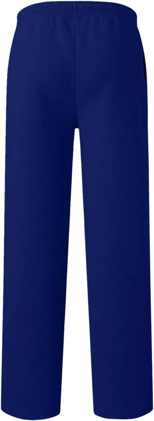 Men's Cotton Casual Pants, Elastic Waist Bottom Sweatpants, Workout High Waist Lightweight Drawstring Summer Yoga Pants