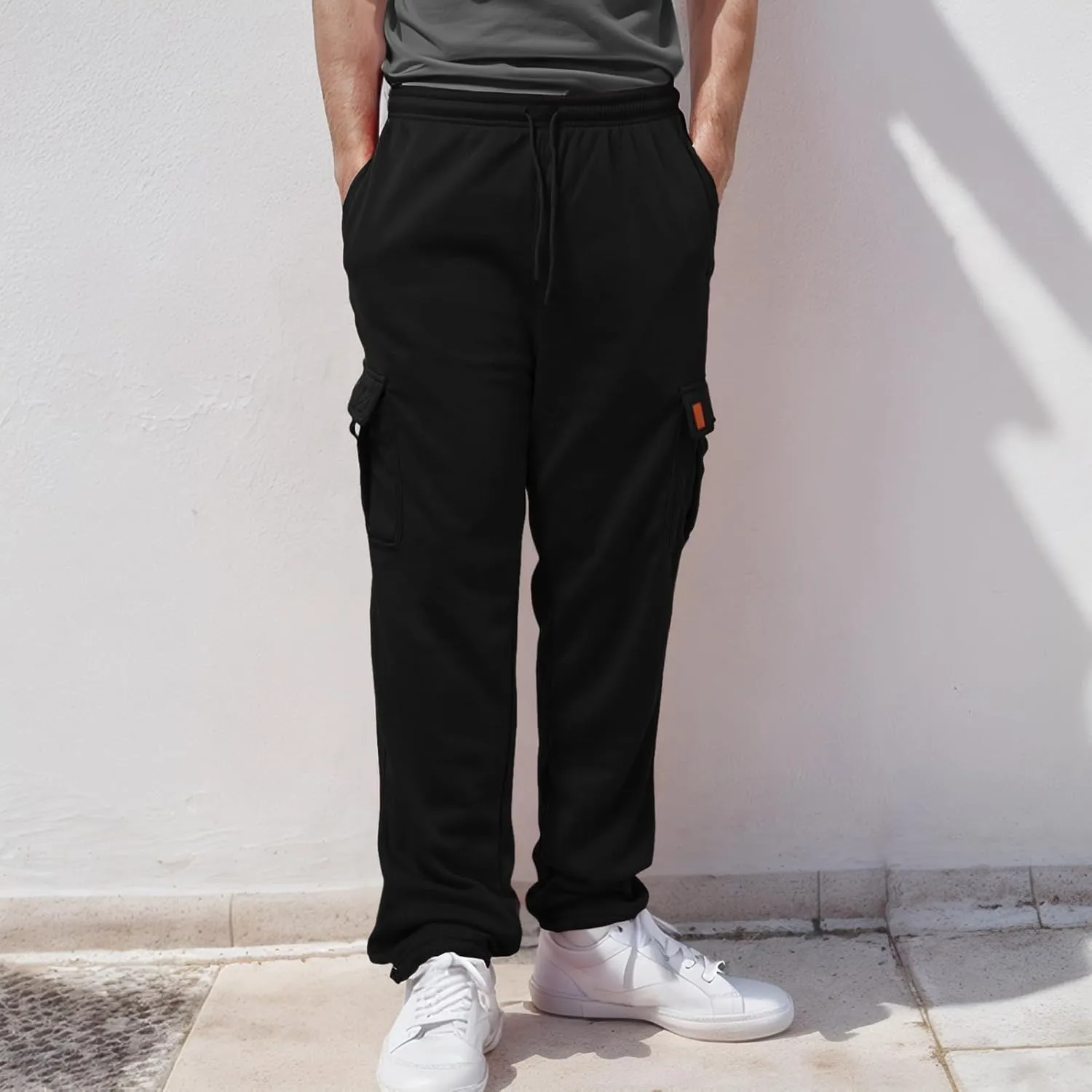 Mens Fashion Pants with Multi-Pocket Mens 2023 Classic Fit Fashion Work Trousers Hiking Outdoor Joggers Cargo Pants