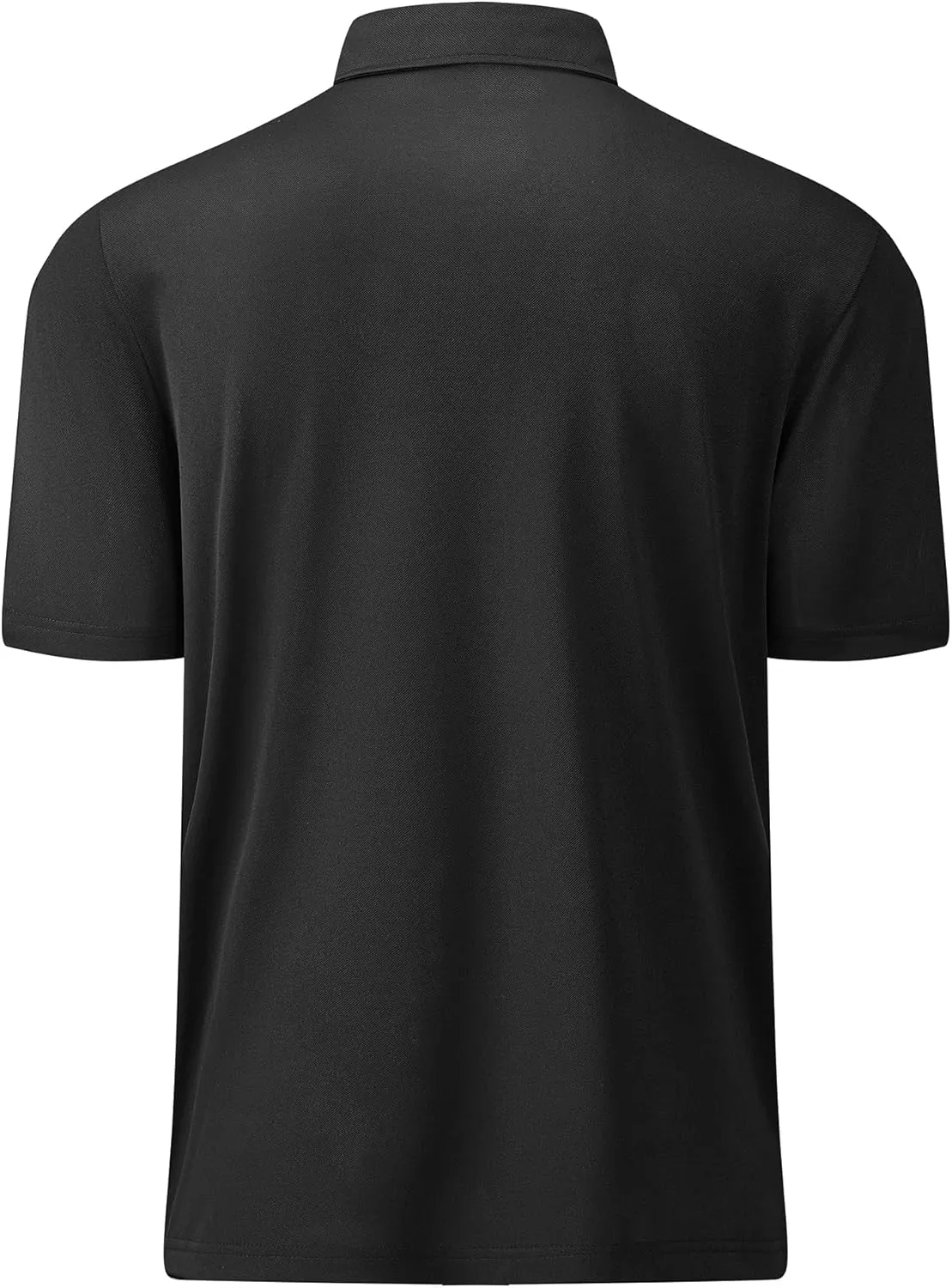 Mens Golf Shirt Short Sleeve Moisture Wicking Dry Fit Performance Solid Casual Pique Collared Golf Polo Shirts for Men