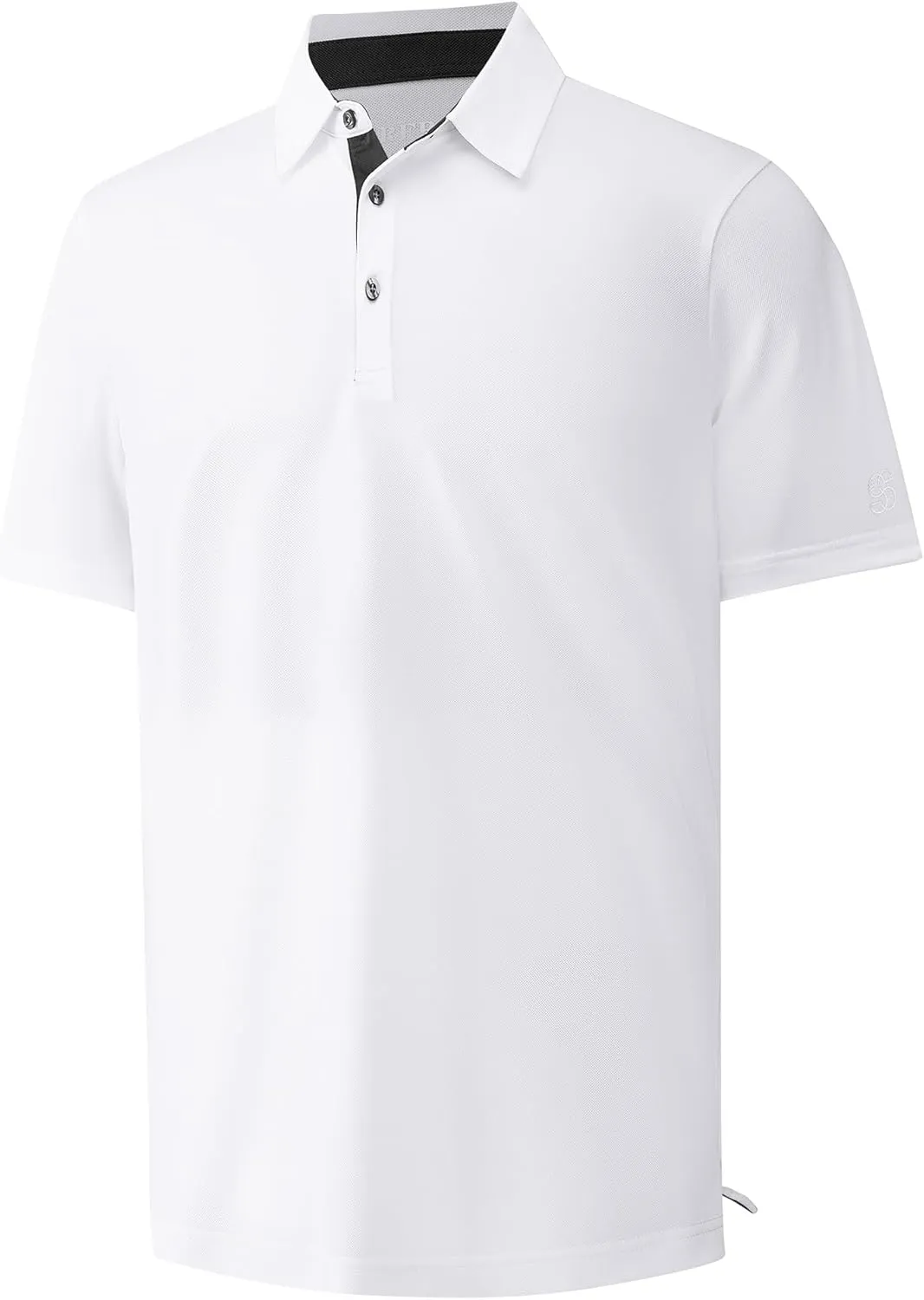 Mens Golf Shirt Short Sleeve Moisture Wicking Dry Fit Performance Solid Casual Pique Collared Golf Polo Shirts for Men