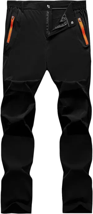 Men's Hiking Pants Lightweight Cargo Pants Quick Dry Water Resistant Outdoor Pants for Work Fishing Climbing