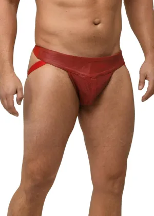 Mens Leather Underwear - Soft and Supple Perforated Leather Briefs 029