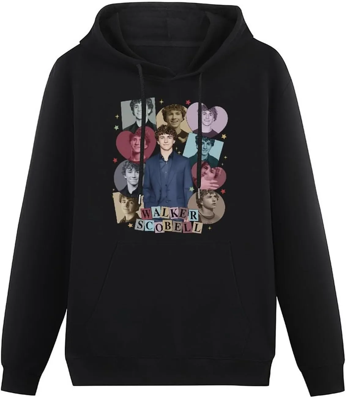 Mens Long Sleeve Tops Hooded Sweatshirt, Soft Fleece Pullover Hooded