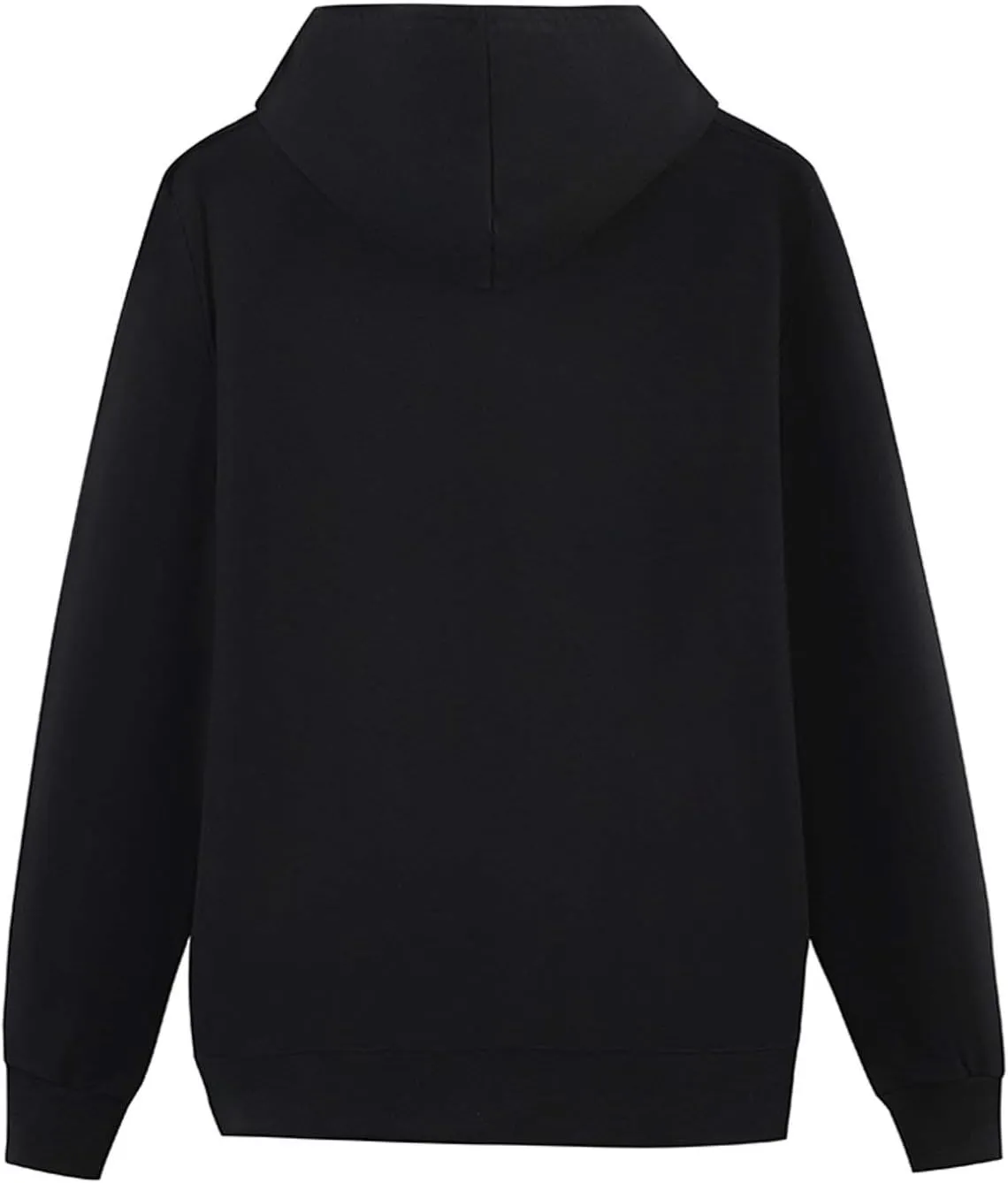 Mens Long Sleeve Tops Hooded Sweatshirt, Soft Fleece Pullover Hooded