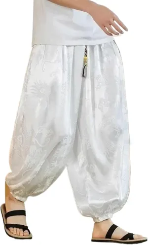 Men's Retro Harem Pants Jogging Sweatpants Men Hip-hop Street Beat Harajuku Style Casual Trousers
