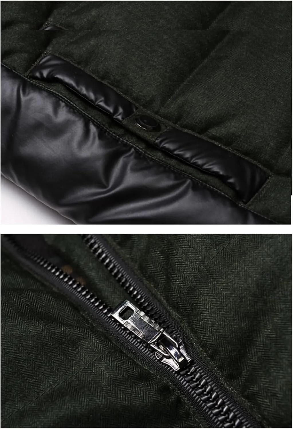 Men's Stand Collar Winter Jacket Male Patchwork Slim Fit Thicken Quilted Jacket Man Casual Cotton Padded Warm Coat