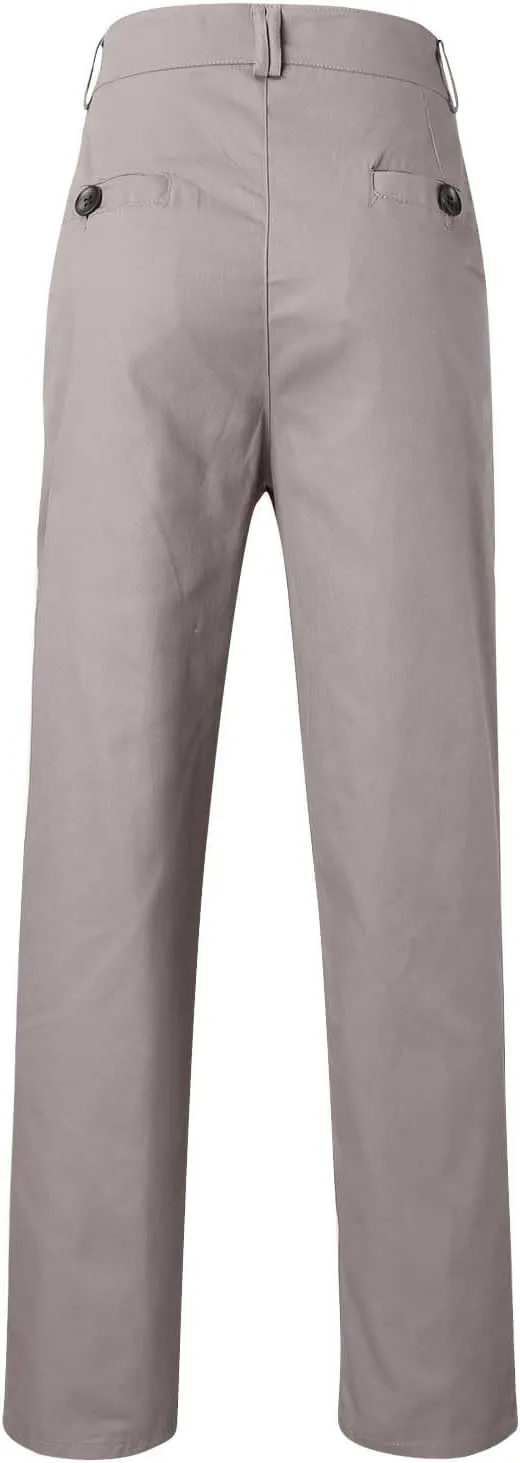Men's Straight-Fit Stretch Twill Pant, Casual Sweatpants for Men, Full Length Pants for Men, Fashion Work Pants for Men