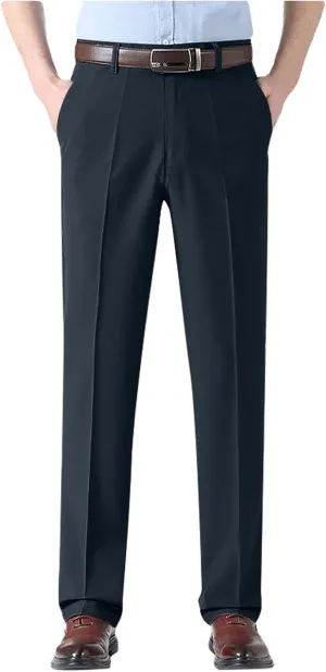 Mens Summer Golf Pants with Pockets Stretch Lightweight Quick Dry Breathable Trousers Casual Work Dress Pants for Men