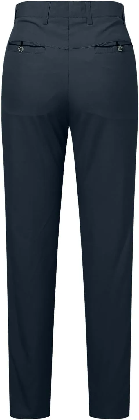 Mens Summer Golf Pants with Pockets Stretch Lightweight Quick Dry Breathable Trousers Casual Work Dress Pants for Men