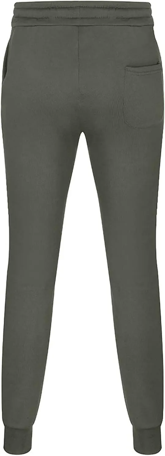 Mens Sweatpants with Pockets, Elastic Waist Casual Drawstring Jogger Sweat Pant, Workout Athletic Tapered Sport Trouser
