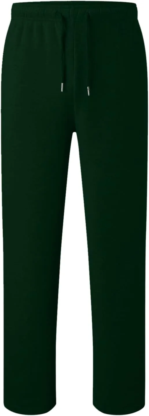 Men's Waffle Joggers, Lightweight Drawstring Casual Bottom Sweatpants, Straight Leg Slim Jogger Sweatpants with Pockets