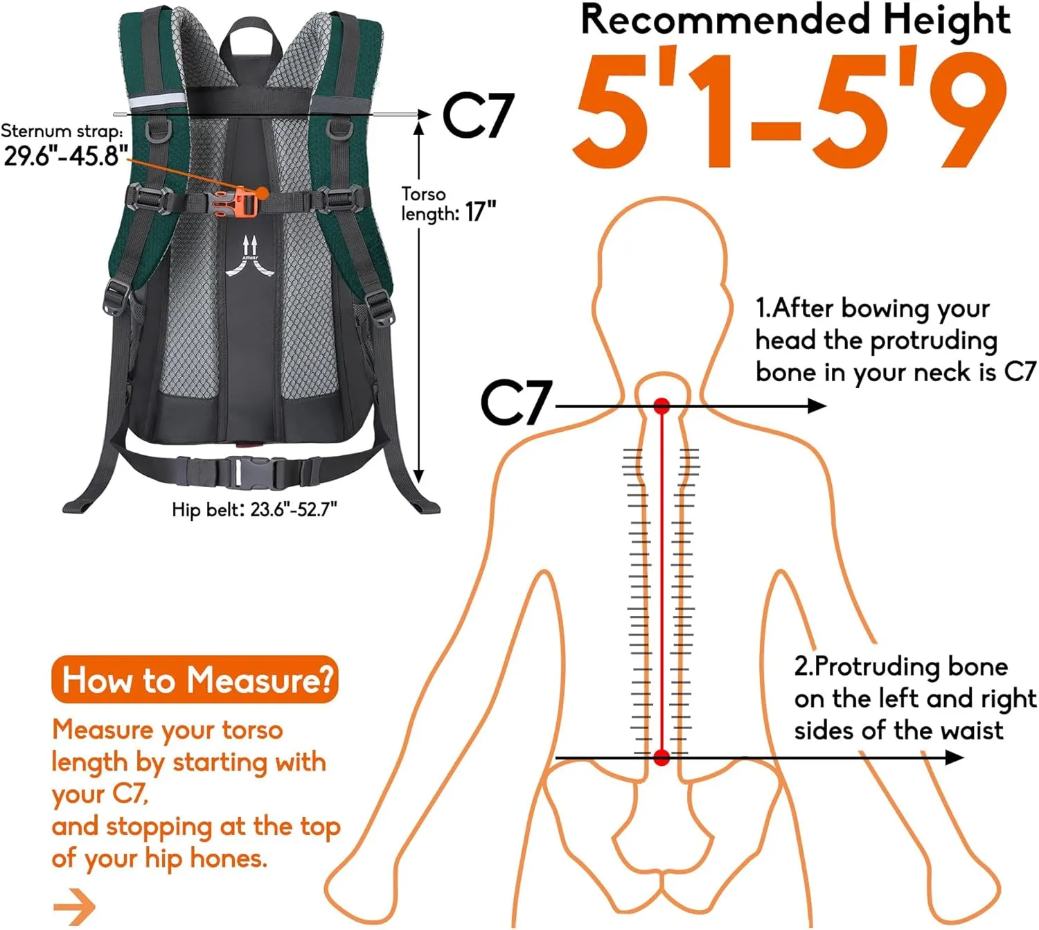 N NEVO RHINO Hiking Backpack 20L Water Resistant Outdoor Day Pack,Lightweight Travel Small Backpack for Men Women