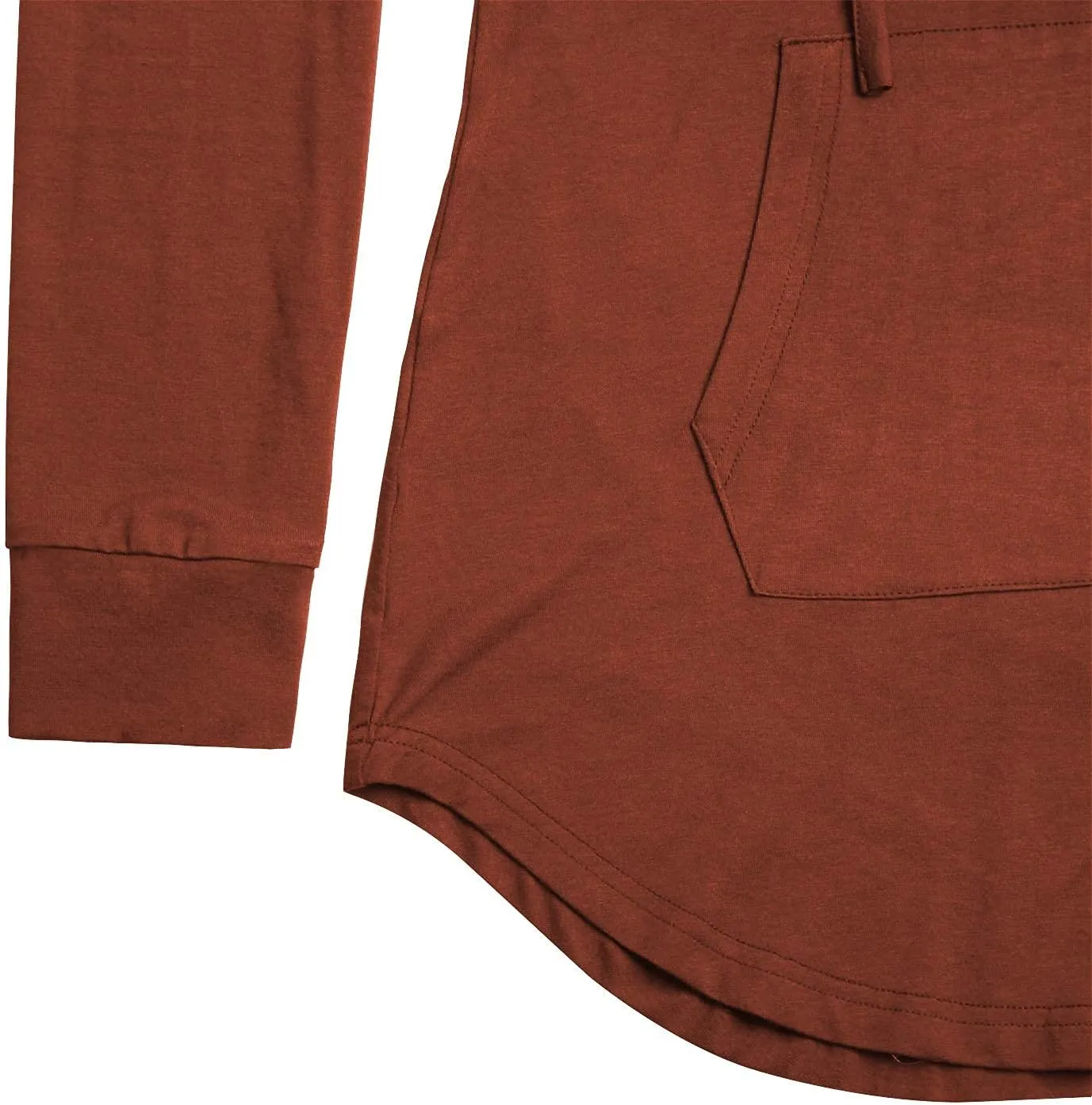 Nandashe Women Pullover V-Neck Long Sleeve Kangaroo Pocket Tunic Hoodies