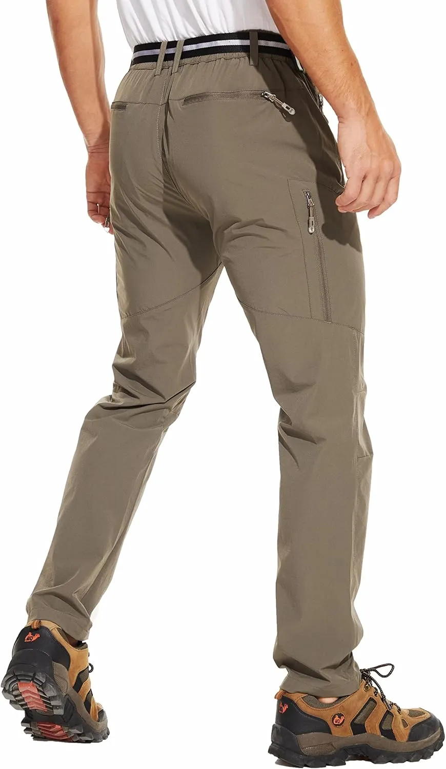 NATUVENIX Hiking Pants Men Lightweight Mens Travel Pants Stretchy Work Pants for Men Quick Dry Fishing Pants Outdoor