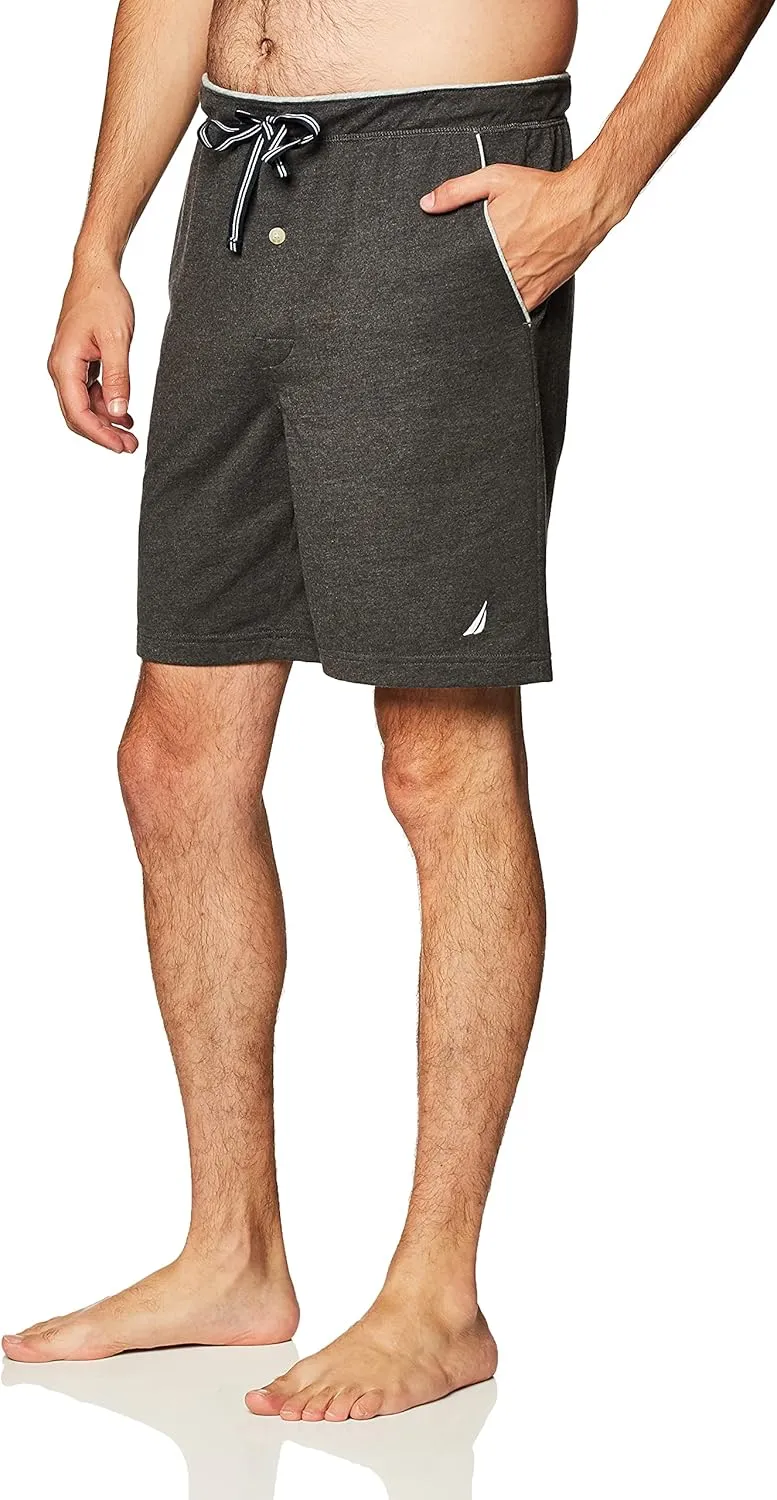 Nautica Men's Soft Knit Elastic Waistband Sleep Lounge Short