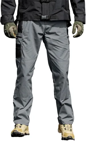 OIOLOYJM Military Cargo Pants for Men Hiking Stretchy Work Construction Camouflage Flexcamo - Tactical Waterproof Pants
