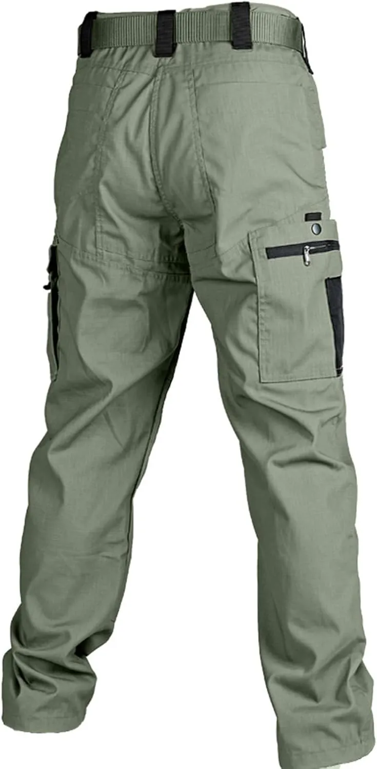 OIOLOYJM Military Cargo Pants for Men Hiking Stretchy Work Construction Camouflage Flexcamo - Tactical Waterproof Pants