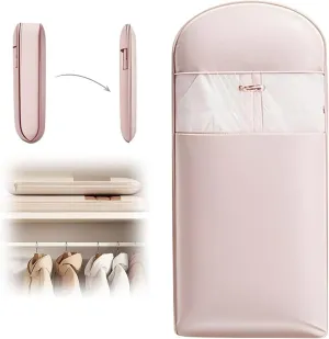 Otherwise Garment Bag, 2025 Otherwise Space Saving Hanging Garment Bag with Self Compression Zipper for Moving or Storaging Clothes, Protects Your Clothes, Save Space (Pink, XL)