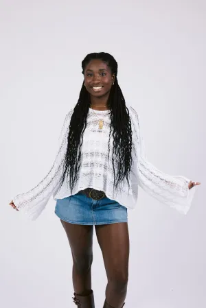 Palm Breeze Top in Ivory