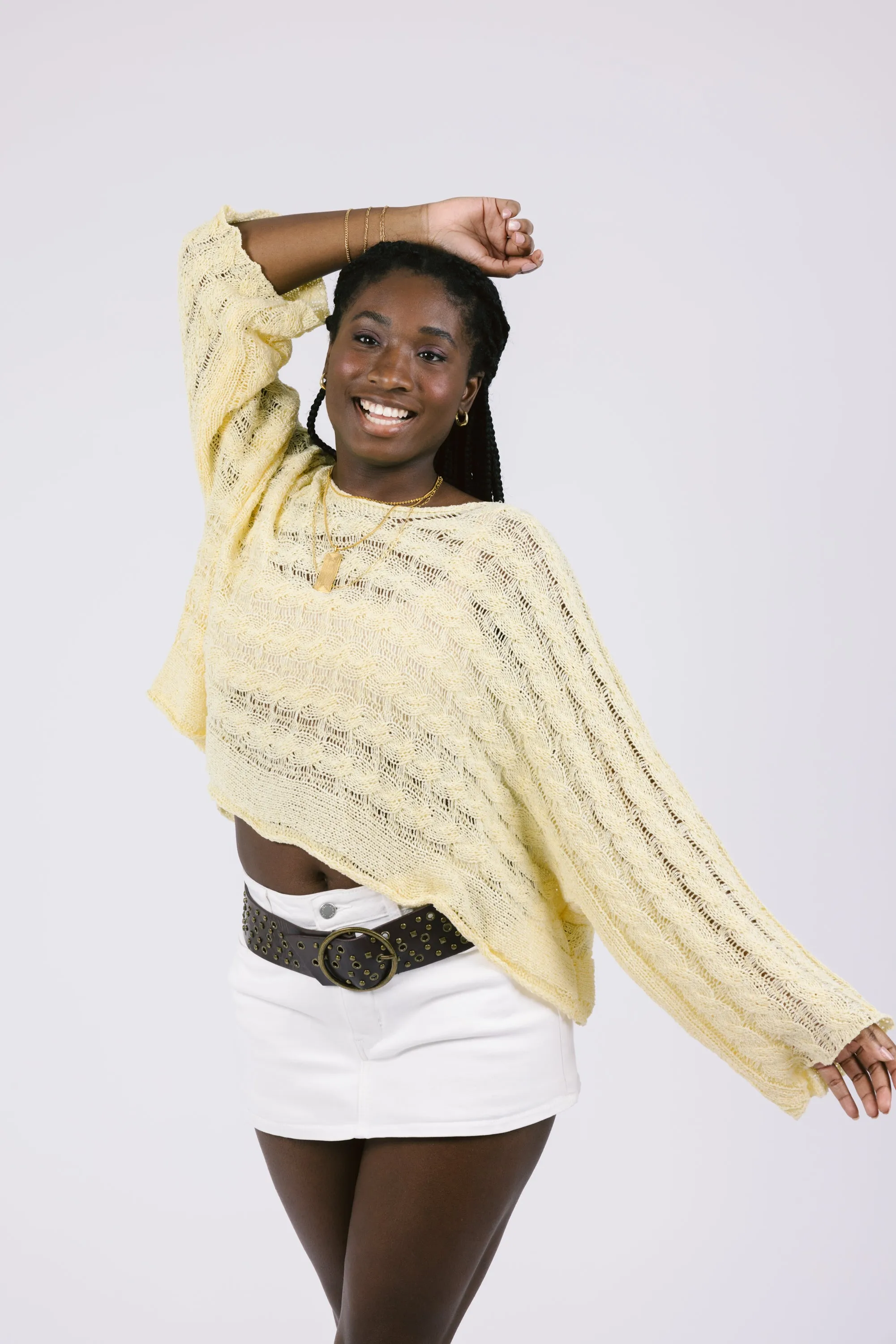 Palm Breeze Top in Pineapple