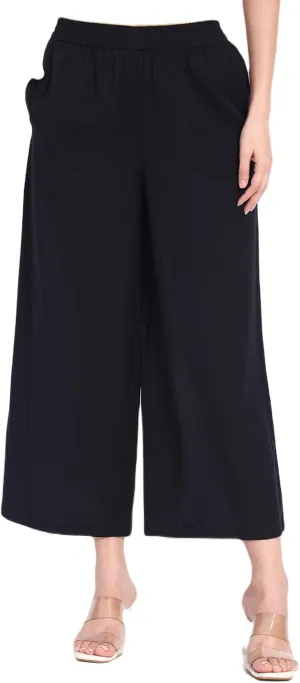 PIDAVLIYA'S Women's Wide Leg Pants Elastic High Waist Casual Yoga Workout Palazzo Pants & Trousers with Pockets