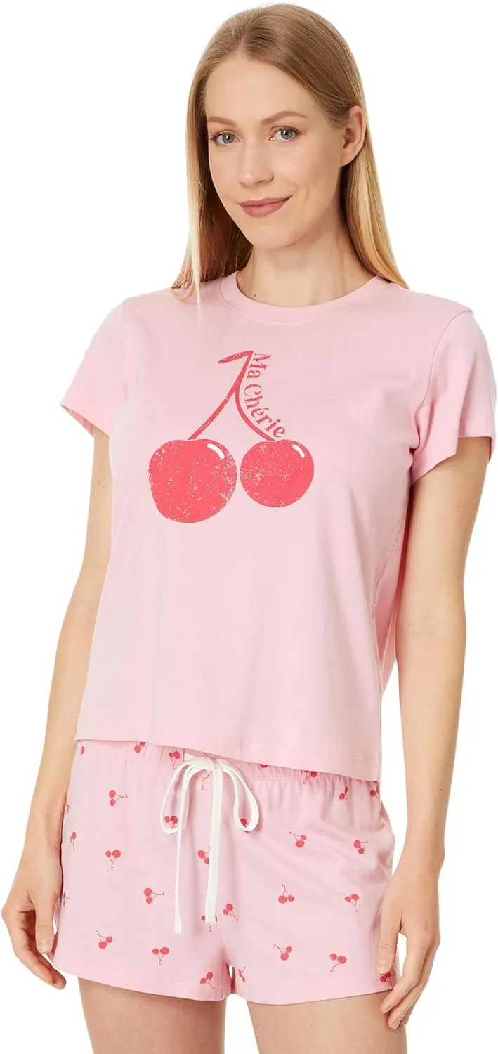 PJ Salvage Women's Loungewear Soft & Shortee Pajama Pj Set