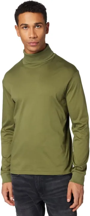 POLO RALPH LAUREN Men's Soft Cotton Long Sleeves Mockneck Shirt