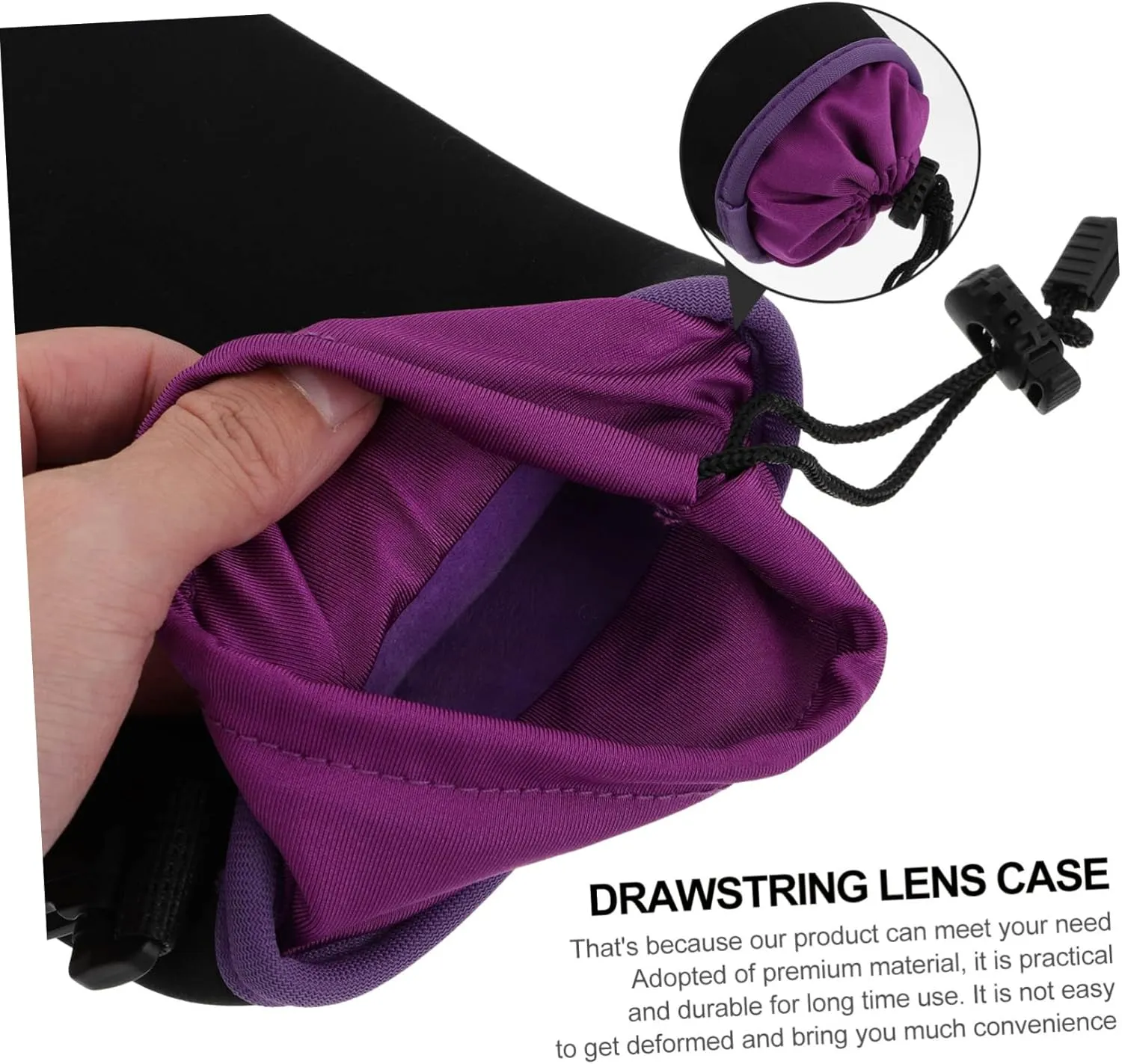 Professional Dslr Camera Lens Pouch Lightweight Case for Camera Lens Protector Water Resistant Bag for Lenses