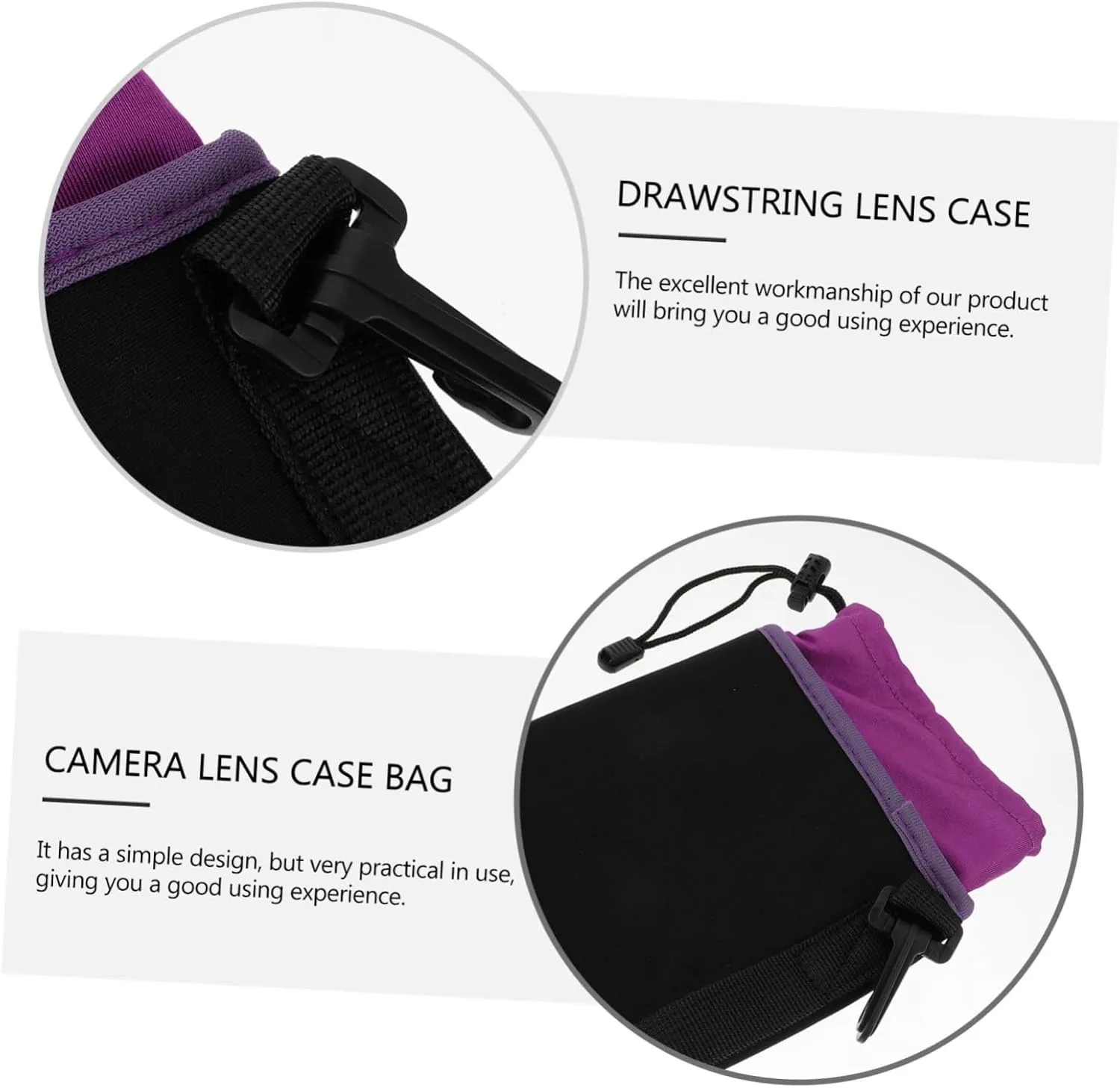 Professional Dslr Camera Lens Pouch Lightweight Case for Camera Lens Protector Water Resistant Bag for Lenses