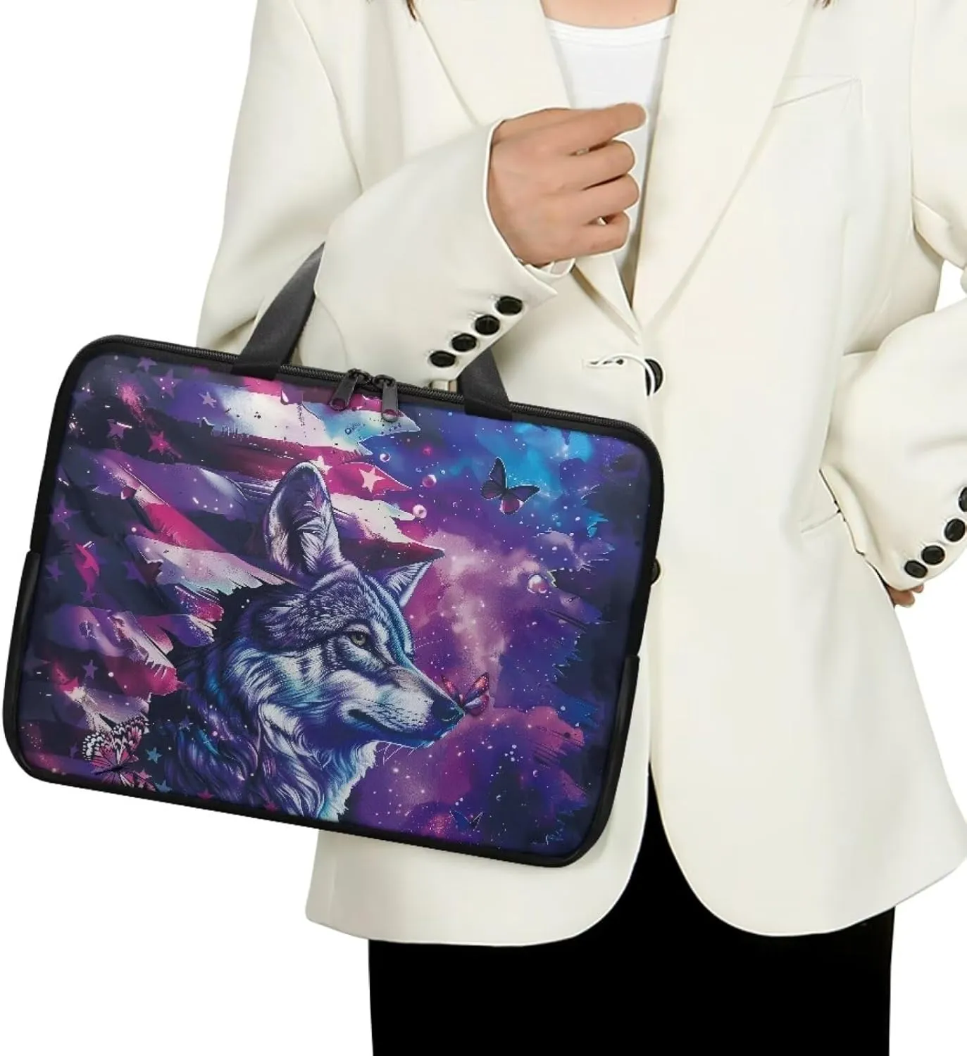 Protective Laptop Sleeve,Leather Laptop Bag for Women, Water-Resistant Computer Bags For Laptops for Men