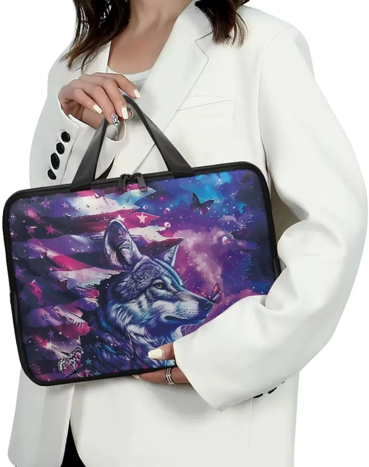 Protective Laptop Sleeve,Leather Laptop Bag for Women, Water-Resistant Computer Bags For Laptops for Men