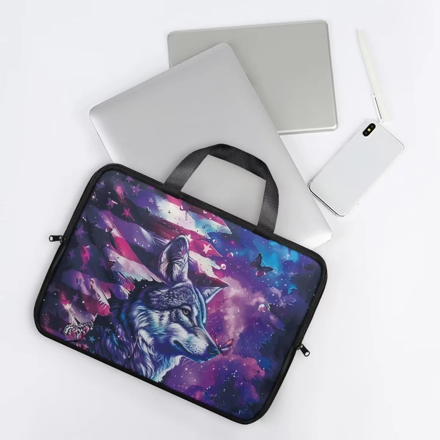 Protective Laptop Sleeve,Leather Laptop Bag for Women, Water-Resistant Computer Bags For Laptops for Men