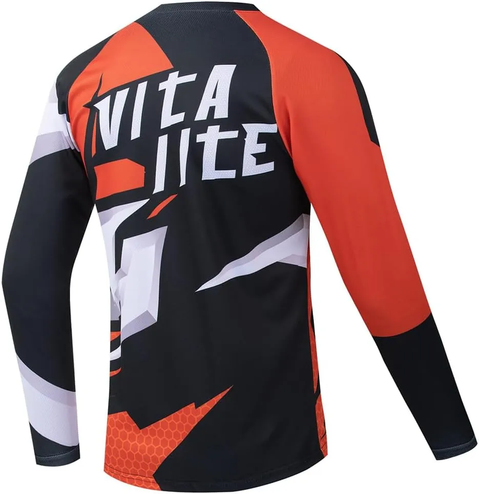 Racing Men's Long Sleeve Off-Road Jersey Mountain Bike Jersey Downhill&Motocross Shirts Quick Dry