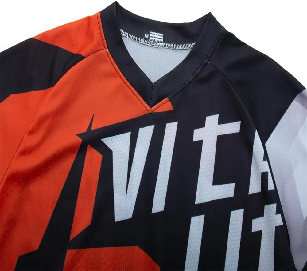 Racing Men's Long Sleeve Off-Road Jersey Mountain Bike Jersey Downhill&Motocross Shirts Quick Dry