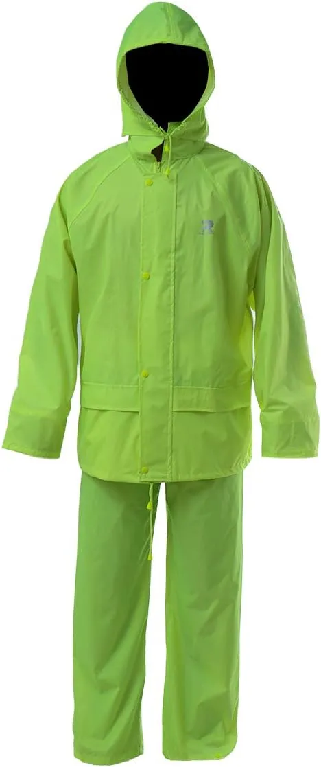 Rain Jacket Pants Suits for Men Women Waterproof Lightweight Rain Gear Coat Workwear