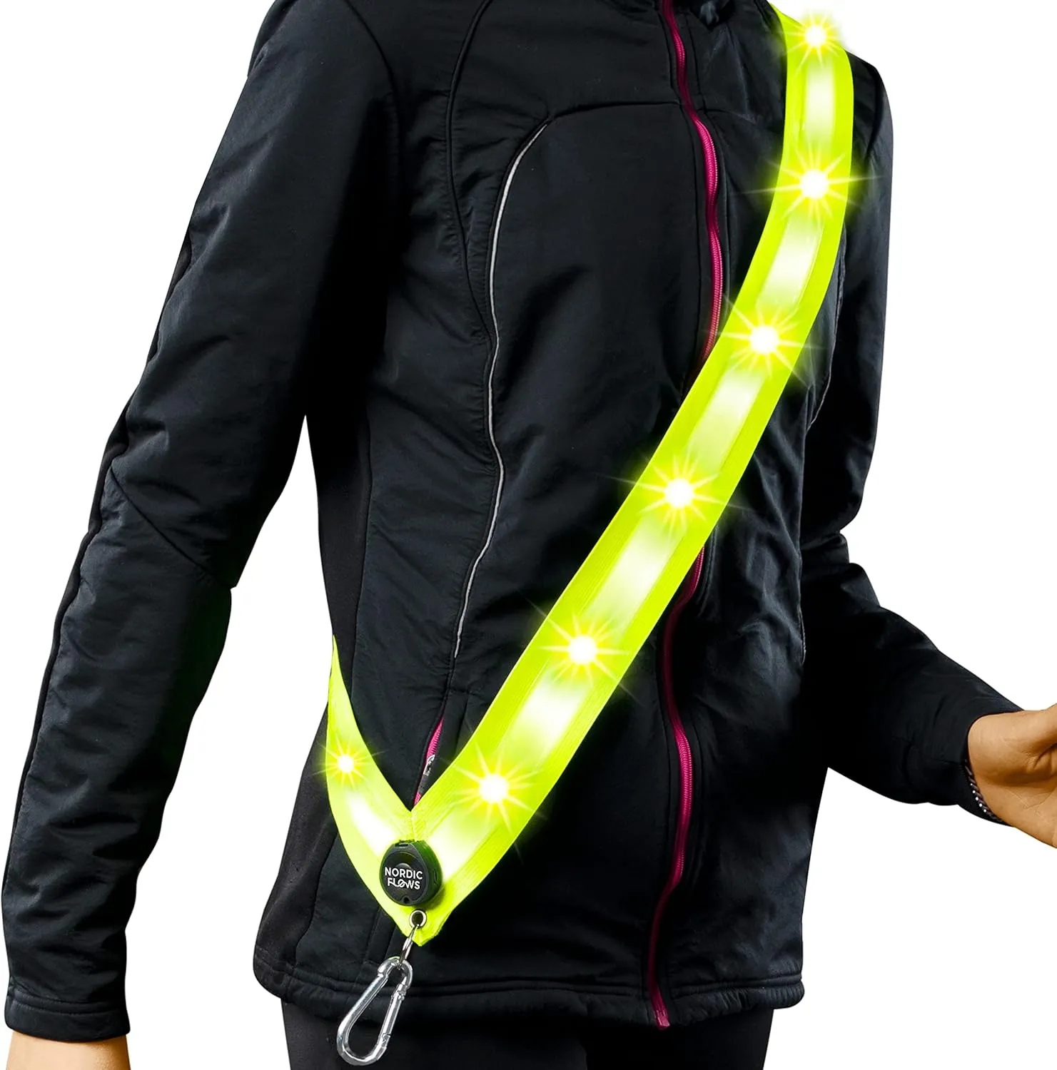 Rechargeable LED Reflective Lighted Vest for Night, Dog Lights for Dark Walking, Running Gear