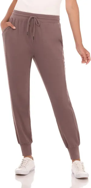 Rekucci Women's Loungewear Soft Knit Jogger Pant with Pockets