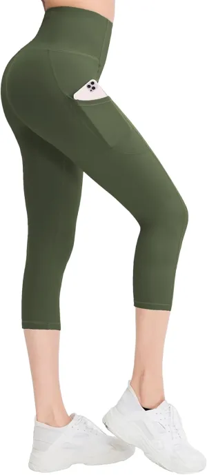 RIMLESS 7 Women's Yoga Pants with Pockets High Waist Stretch Pants Tummy Control Workout Pants
