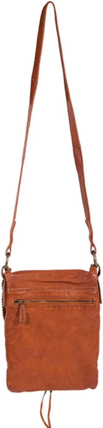 Scully Soft Leather Whipstitch Crossbody Handbag B185 **