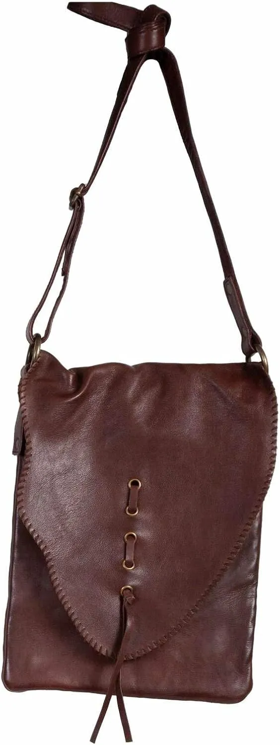 Scully Soft Leather Whipstitch Crossbody Handbag B185 **