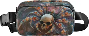 Skull Monster Fanny Pack Water Resistant Waist Pack Sling Bag Purse for Women Men Travel Hiking
