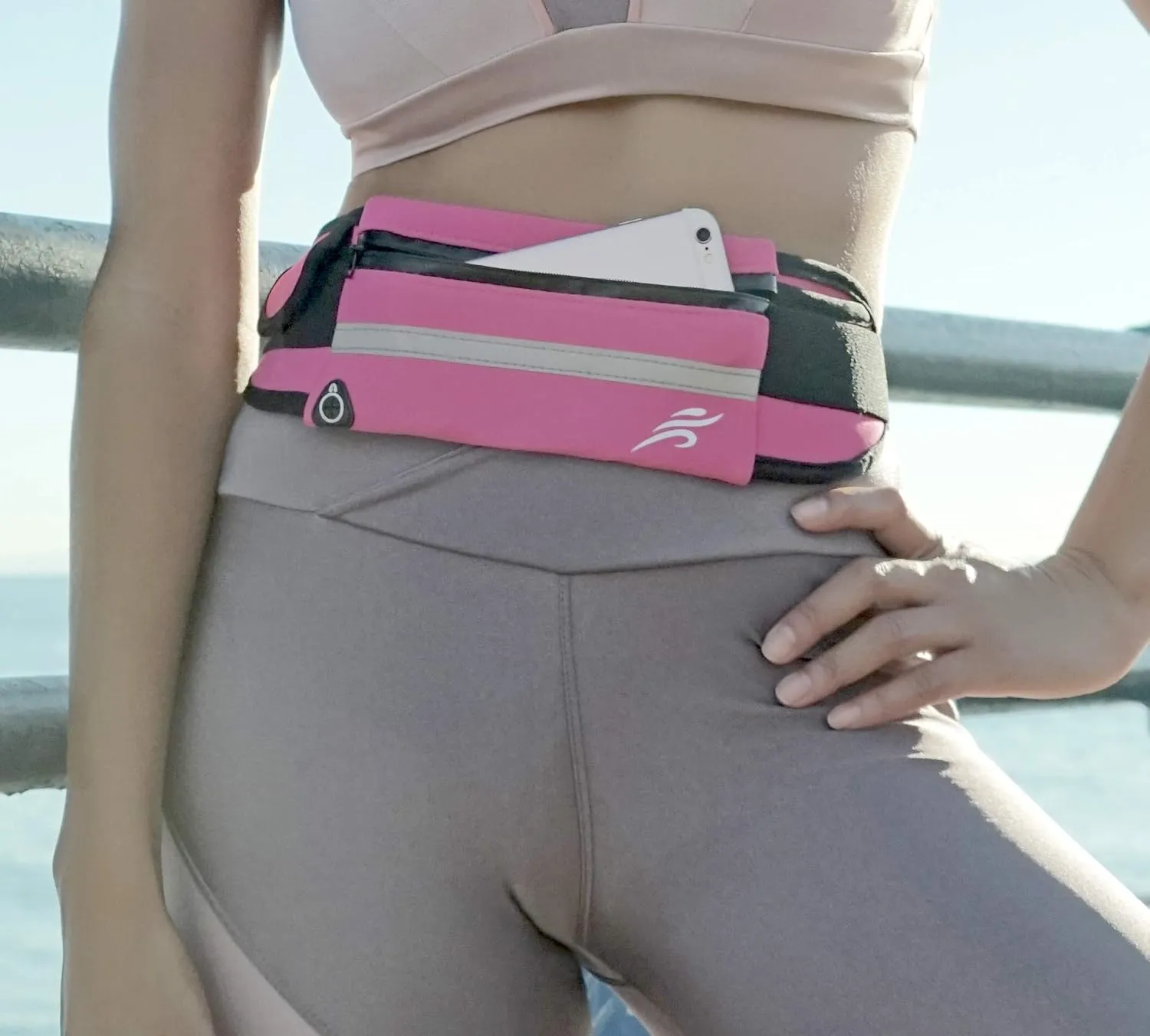 Sports Running Belt and Travel Fanny Pack for Jogging, Cycling and Outdoors with Water Resistant Pockets
