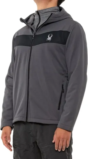 Spyder Men's Full Zip Hooded Soft Shell Jacket, Color Options